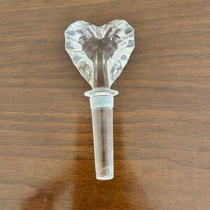 Glass Heart Wine Stopper